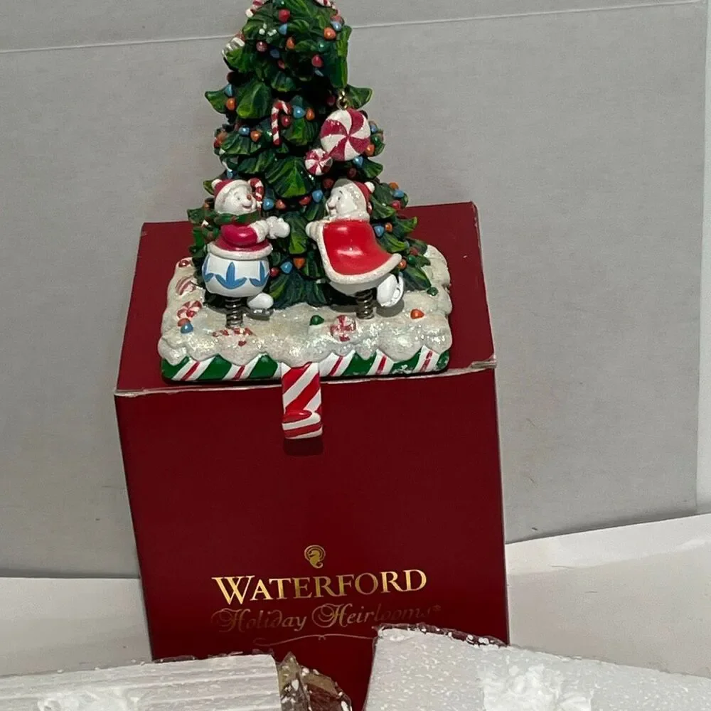 Waterford Multicolor Holiday Heirlooms Christmas Musical Tree Stocking‎ Holder